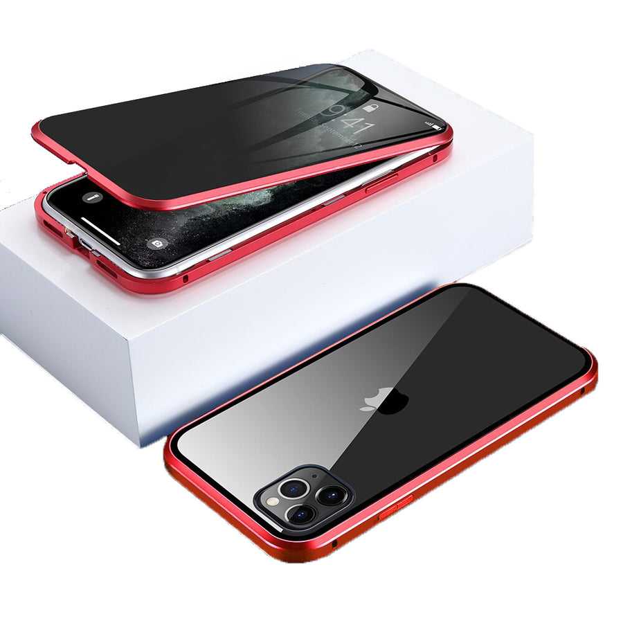 iPhone - 360° Magnet Hülle mit Sichtschutz